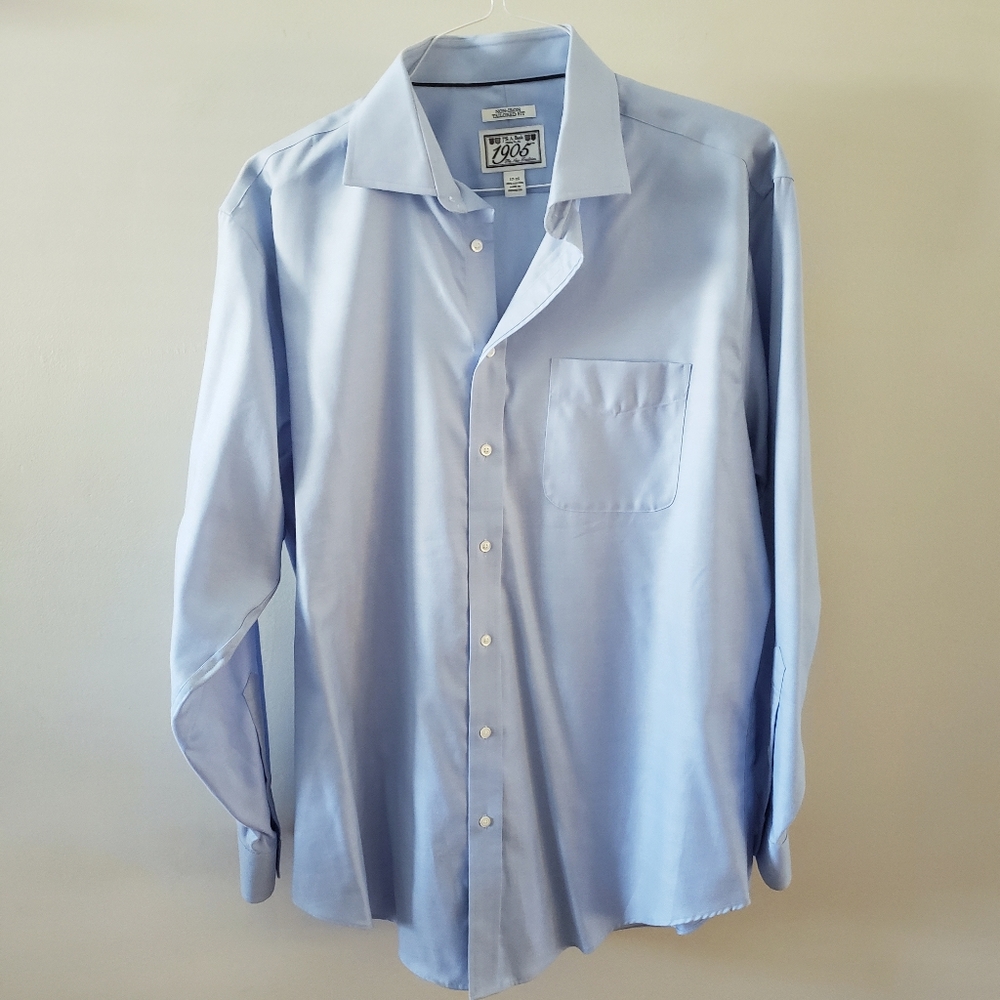 Jos A Bank 1905 Non Iron Blue Dress Shirt 17-35